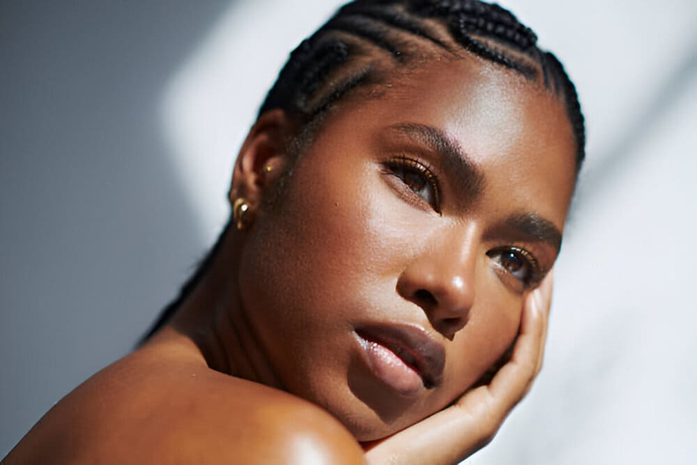 Woman-with-her-beautiful-black-skin-type