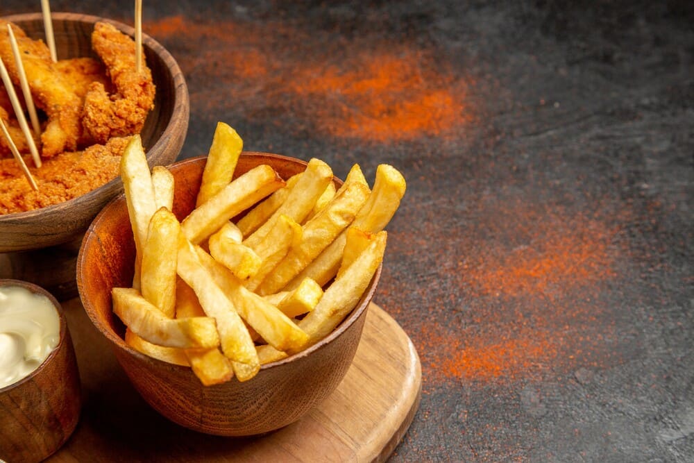 top-view-delicious-fried-chicken-with-french-fries