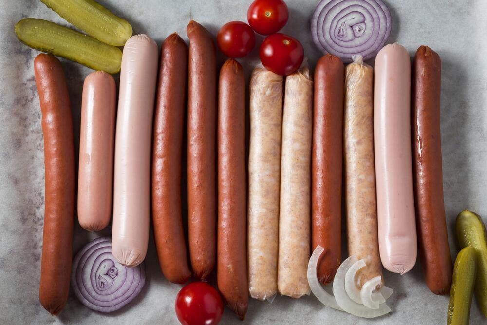 top-view-sausage-assortment-with-onion